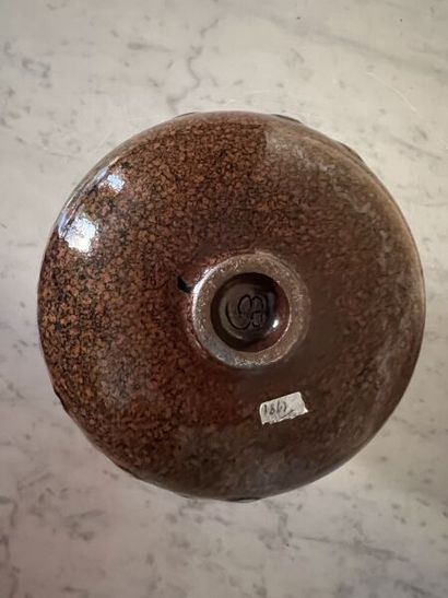 René BEN LISA (1926-1995).
Vase boule aplati...
