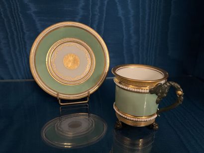 PARIS (Manufacture de Locré). 
Porcelain...