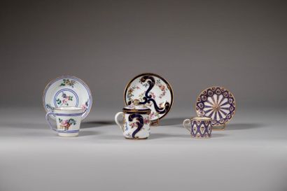 SÈVRES.
Porcelain conical-shaped litron cup...