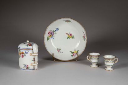 SÈVRES.
Porcelain tobacco pot and lid, with...
