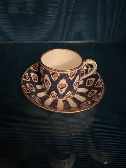 SÈVRES.
Small porcelain litron cup and saucer...