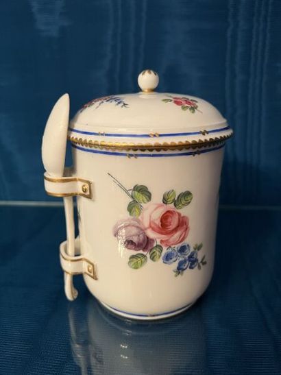 SÈVRES.
Porcelain tobacco pot and lid, with...