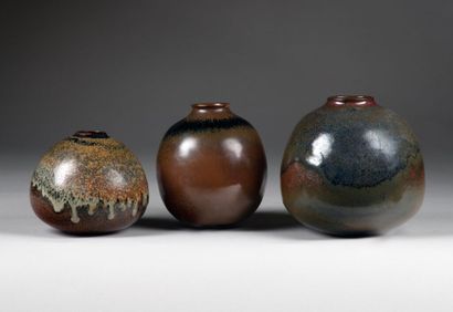 René BEN LISA (1926-1995).
Vase boule aplati...