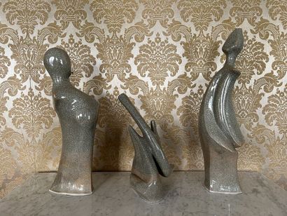 Maud BONDUELLE (XXe?siècle). 
Trois pièces...