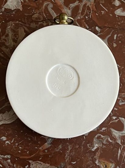 SÈVRES.
Porcelain cookie medallion illustrating...