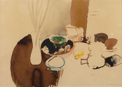 Jan ARONS (né en 1936).
Nature morte. 
Technique...
