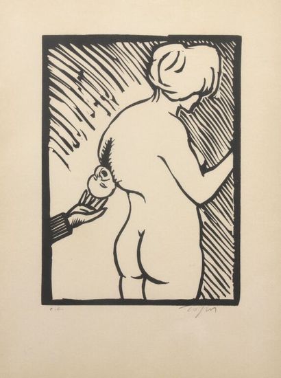Roland TOPOR (1938-1997).
Maternité.
Lithographie....