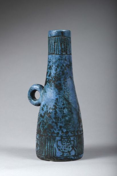 Jacques BLIN (1920-1995).
Pied de lampe cylindrique...