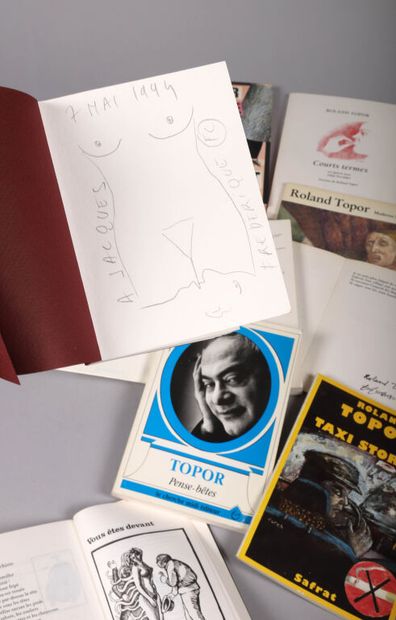 Un ensemble de 17 ouvrages par Roland TOPOR...