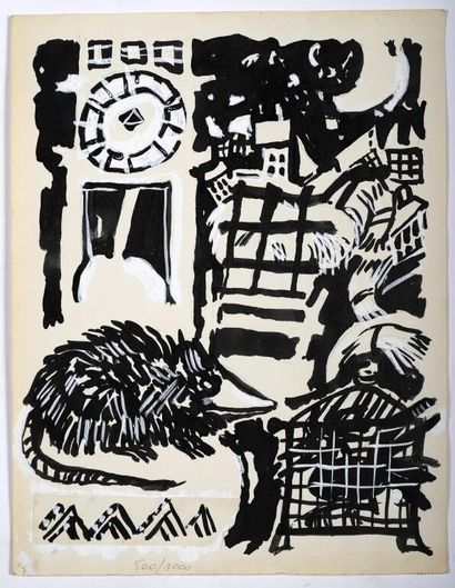 Daniel VASSART (1935-1989).
Abstractions.
Ensemble...