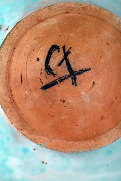Édouard CAZAUX (1889-1974).
Plat circulaire...