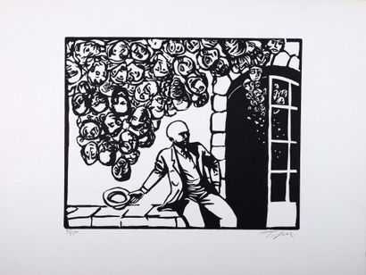 Roland TOPOR (1938-1997).
Tableau de chasse....