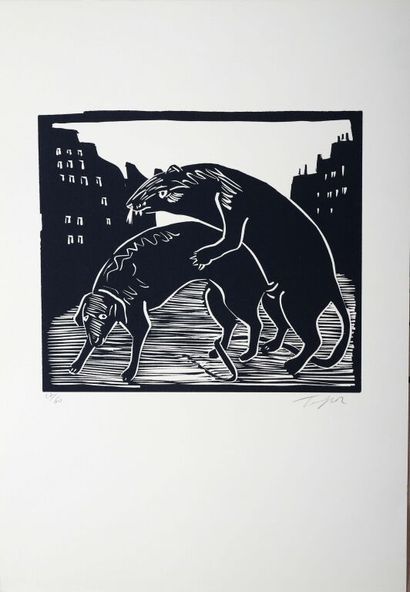 Roland TOPOR (1938-1997).
Que fait la police,...