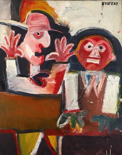 Daniel STOTZKY (1937).
Le sermon.
Huile sur...