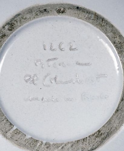 Pol CHAMBOST (1906-1983).
Vase boule à col...