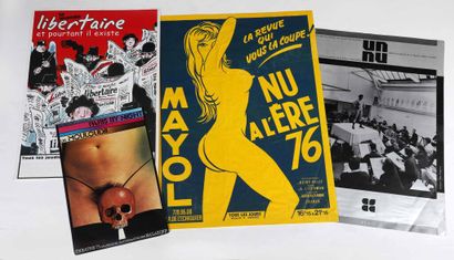 Affiches politiques.
- Soutenez les grévistes...