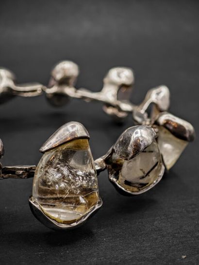 OROVI.
Collier ras-de cou en argent 800 ‰...