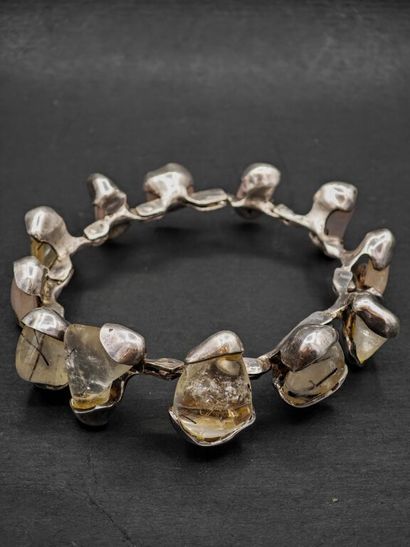 OROVI.
Collier ras-de cou en argent 800 ‰...