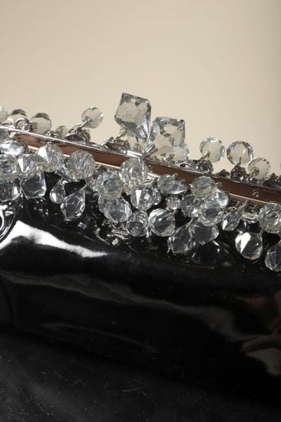 * PRADA.
Pochette du soir Diamant, en cuir...