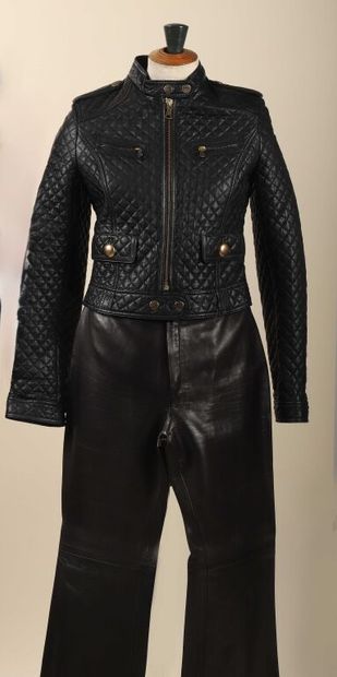 * DOLCE & GABBANA.
Veste aviateur en cuir...
