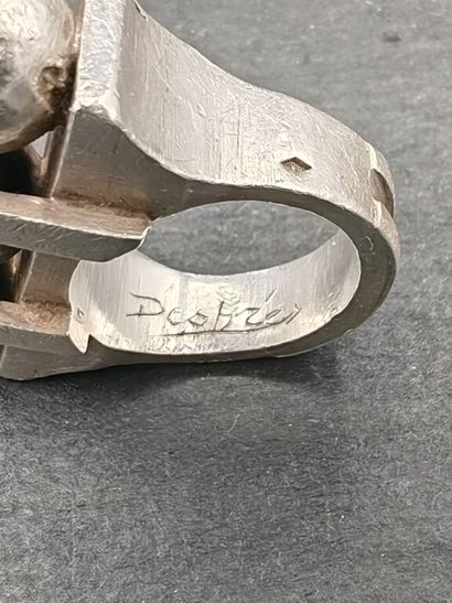 Jean DESPRÈS, vers 1940.
Bague en argent...
