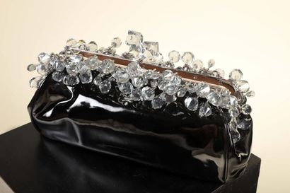 * PRADA.
Pochette du soir Diamant, en cuir...