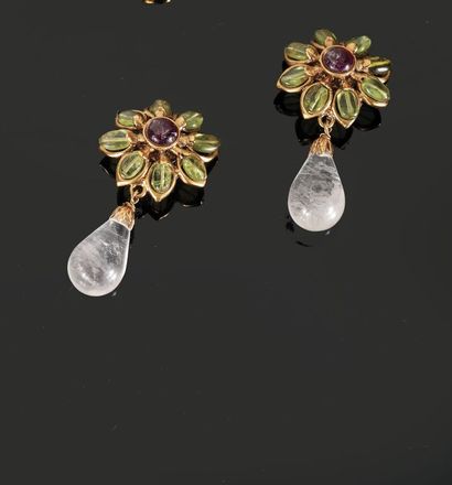 Robert GOOSSENS (1927-2016).
Paire de pendants...