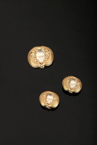 LALIQUE.
Demi-parure Antinea, comprenant...