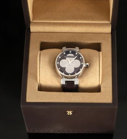 * LOUIS VUITTON.
Montre de dame Tambour Stainless...