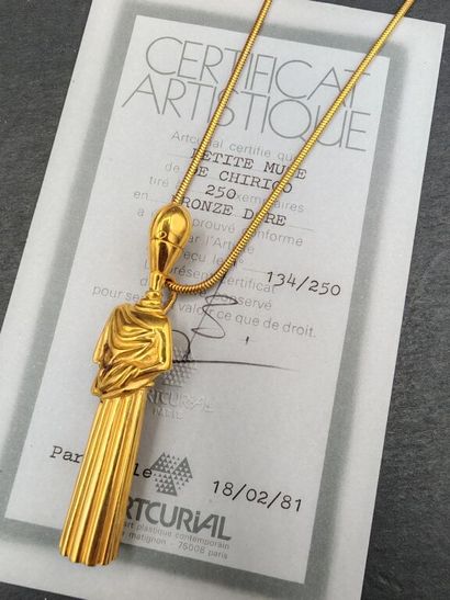 Giorgio de CHIRICO (1888-1978).
Pendentif...