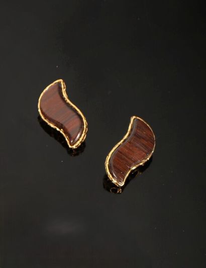 MAISON GOOSSENS.
Paire de clips d'oreilles...