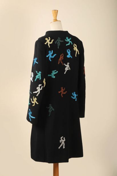 STÉPHANE MAHÉAS.
Long manteau du soir haute...