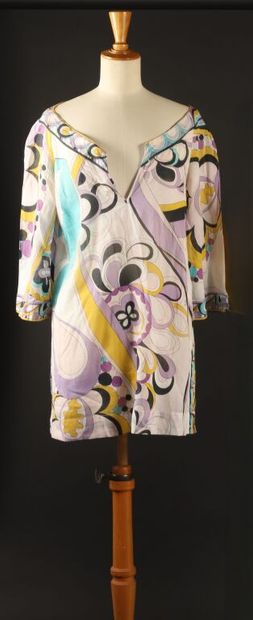 EMILIO PUCCI.
Tunic-dress in cotton voile,...
