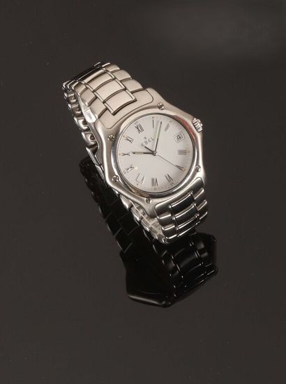 EBEL. Model 1911.
Brushed-polished steel...