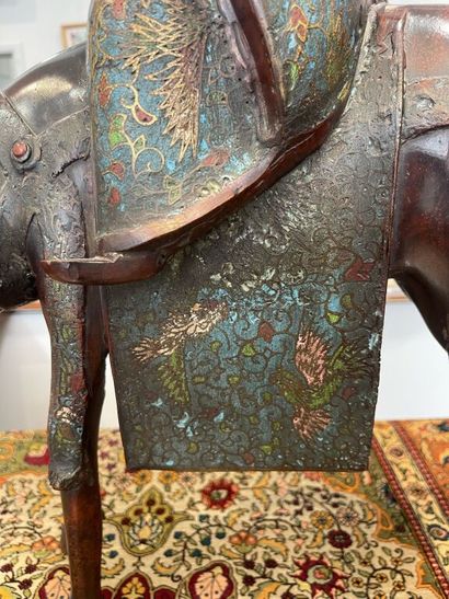 JAPAN. 
Bronze proof with brown patina and...