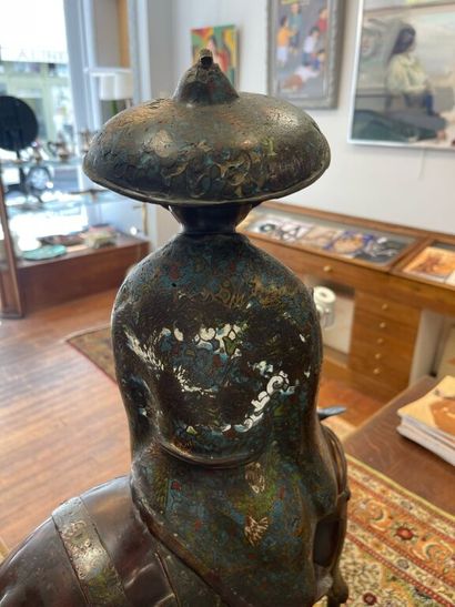 JAPAN. 
Bronze proof with brown patina and...