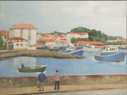 Jean FAURE (1913-1991).
L'entrée du port...