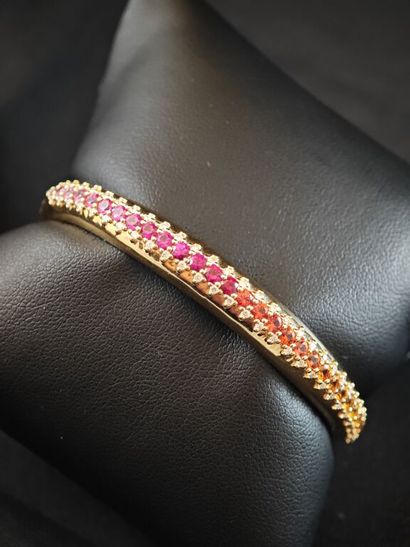 * ALEXANDRA ROSIER. 
750 ‰ yellow gold open...