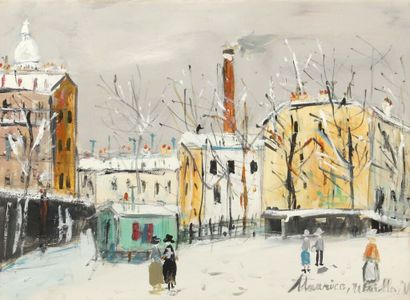 Maurice UTRILLO (1883-1955). 
Le maquis à...