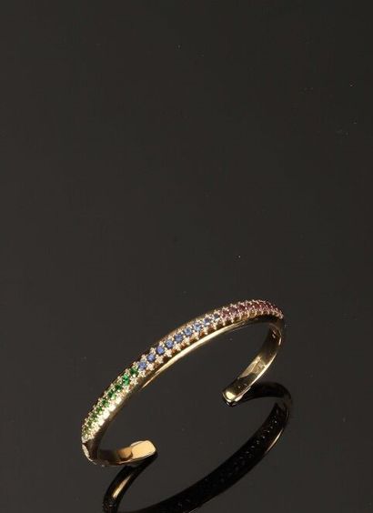 * ALEXANDRA ROSIER.
750 ‰ yellow gold open...