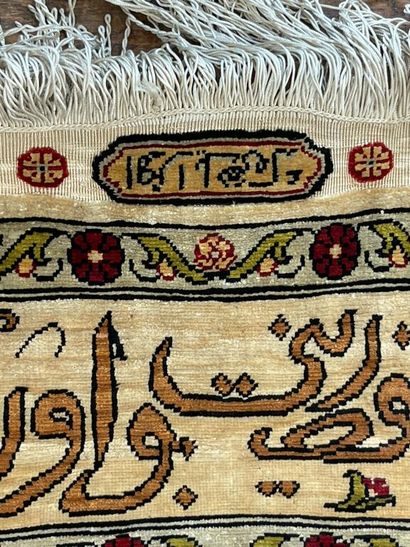 TURQUIE.
Fin tapis de prière Héréké en soie...