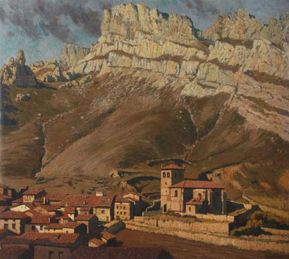 Pierre LABROUCHE (1876-1956).
Village en...