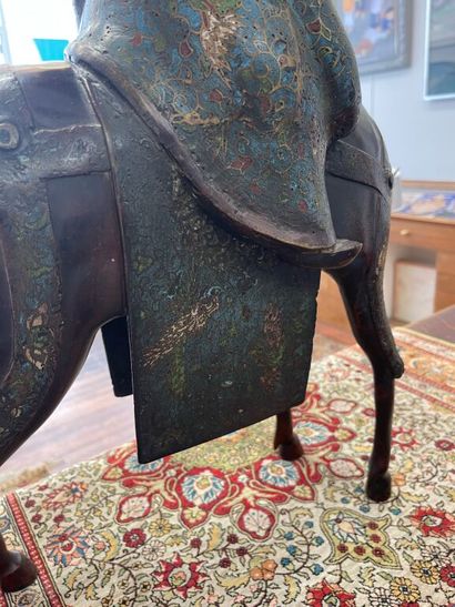 JAPAN. 
Bronze proof with brown patina and...