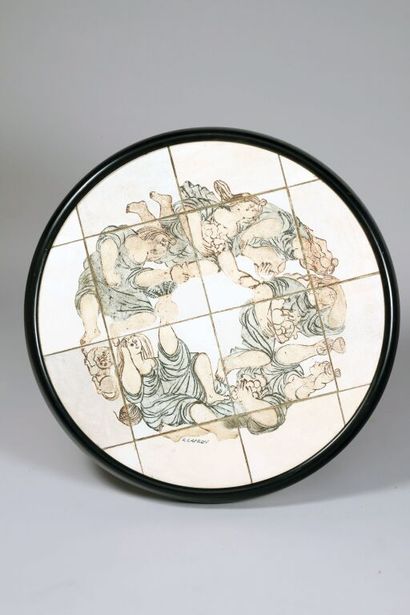 Roger CAPRON (1921-2006).
Table basse à plateau...