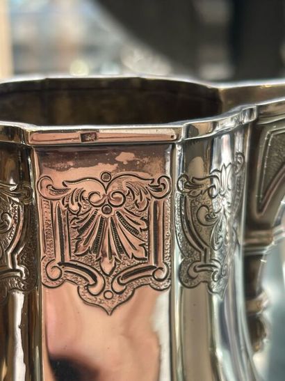 Silver tea and coffee set (800/1000th), including...