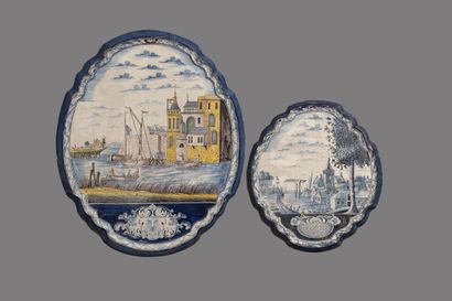 MAKKUM (Holland). 
Set of two decorative...