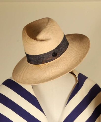 MAISON MICHEL.
Set of two hats: 
- Straw...