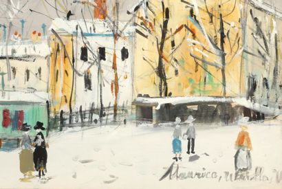 Maurice UTRILLO (1883-1955). 
Le maquis à...