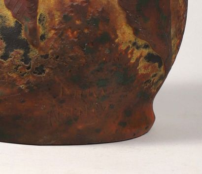 DAUM NANCY.
Important vase polymorphe en...