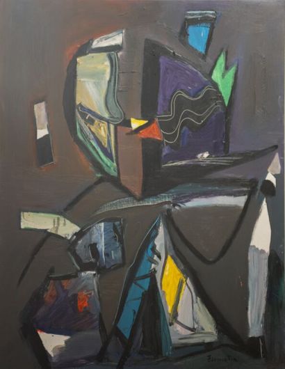 José Luis ZUMETA (1939-2020).
Abstraction.
Huile...